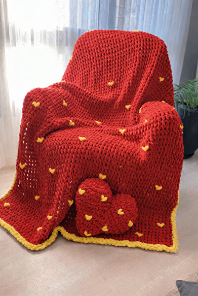 DUYGUNUN DÜKKANI Taraftar battaniye kalp set Galatasaray