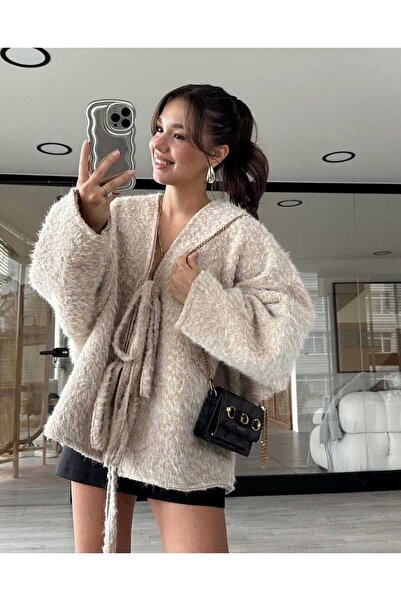 MAXXANA Оверсайз-жакет з зав'язками спереду