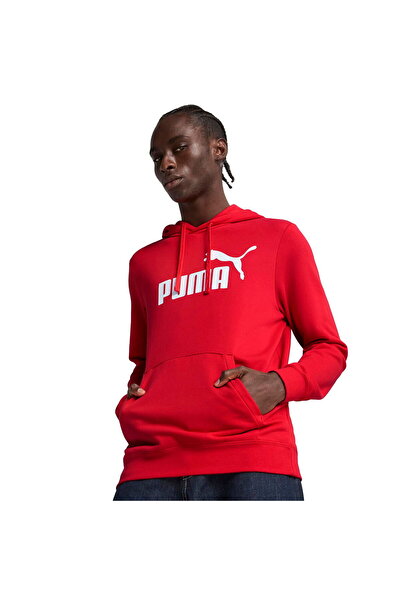 Puma Hanorac cu logo Ess No.1 pentru bărbați, roșu, stil casual, tricou 68257211