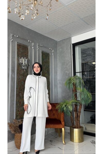 Zümra Tesettür Moda Çisel İkili Takım