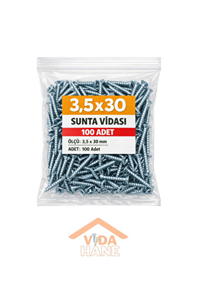 Std VİDA HANE 3.5x30 Sunta Vidası - 100 Adet