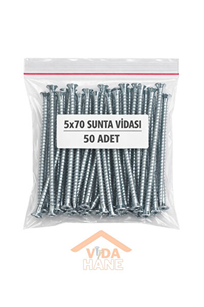 Std VİDA HANE 5x70 Sunta Vidası - 50 Âdet