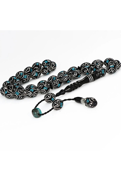 İnan Tesbih Master-Pieces Silver-Engraved Erzurum Oltu Tesbi̇h