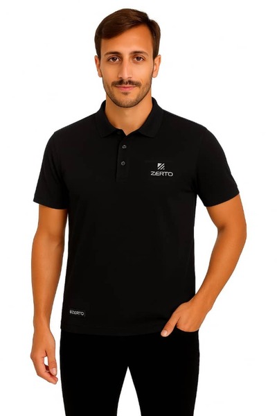 ZERTO Black polo shirt
