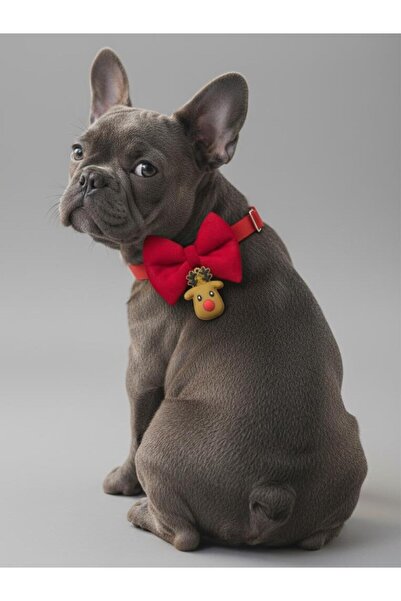 Kemique طوق ربطة عنق للكلاب من السلالات الصغيرة لعيد الميلاد |   إكسسوار رقبة...