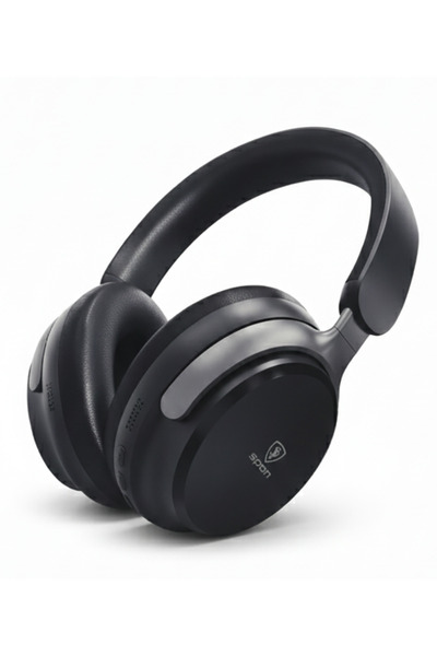 Spon Wireless headphones with ANC active noise cancellation, 90-hour battery life, and a 5-year warranty.