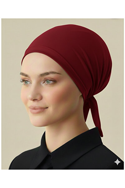 Nöşre Design XXL Battal Boy Geniş Dikişli Düz Bone Abiye Tesettür İç Bone