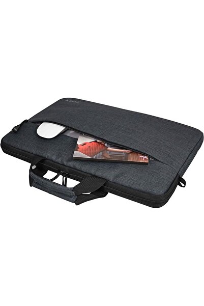 PORT DESIGNS حقيبة علوية من بورت بليز، مقاس 13-14 بوصة، لون رمادي