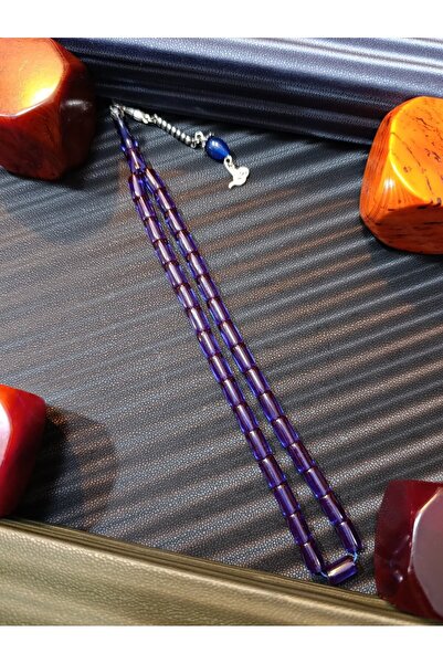 Anemore Collection سبحة من حجر العنبر الناري المقطوع