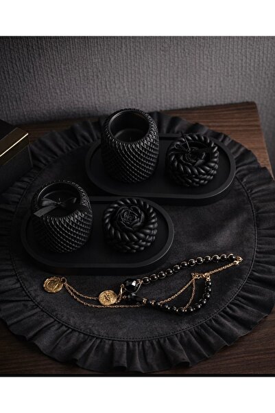 Heaven Earth Lüks Dekoratif Mum Ve Takı Düzenleyici Set - Modern Ev Dekorasyo...