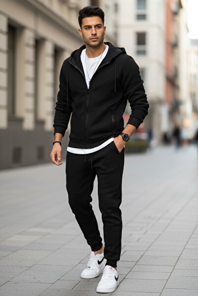 dehaine Men's tracksuit, sweatshirt + pants, Padded, 5032