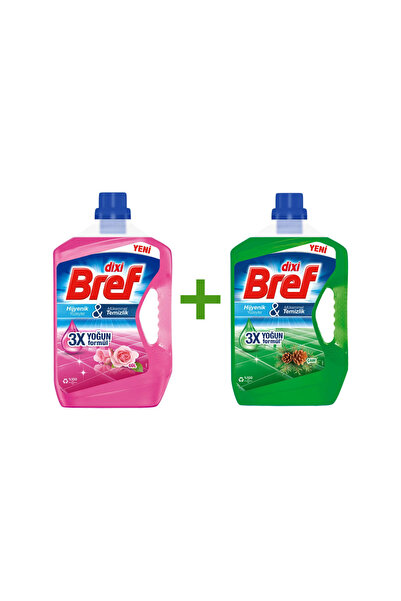 Bref Dixi Surface Cleaner, Pine and Rose Scented, 2 x 2.5 L