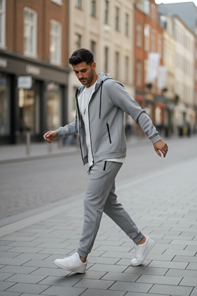 dehaine Men's tracksuit, sweatshirt + pants, Padded, 5031