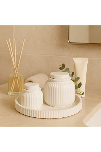 Sisay Home Organizer Set |   Cotton Swab & Ear Swab Container & Tray |   Hand...