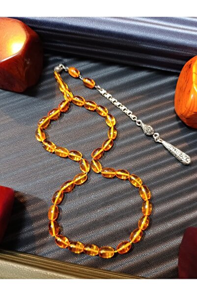 Anemore Collection سبحة من العنبر الناري باللون الأصفر