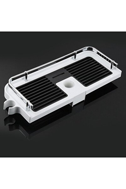 Melidya Banyo Direğine Asılan Köşelik Şampuanlık & Sabunluk | Çift Askılı Pas...