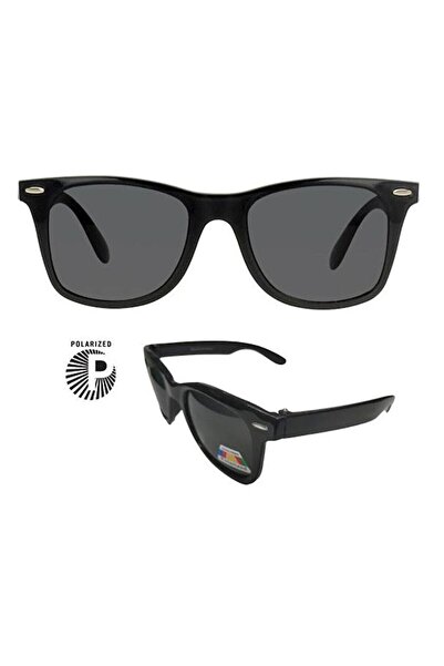Nilu Moda Wayfarer Black Frame Black Polarized Glass Unisex Sunglasses