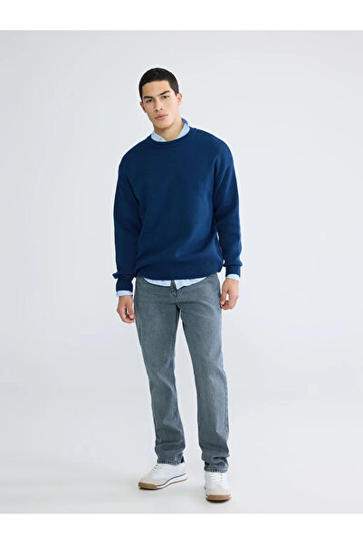 LC Waikiki Crew Neck Long Sleeve Men's Tricot Sweater