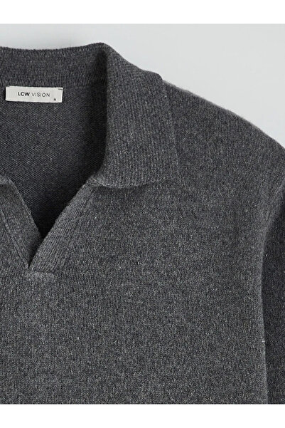 LC Waikiki LCW Vision Antrasit Polo Yaka Erkek Triko Kazak