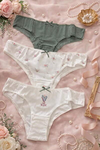 Pierre Cardinn Pamuklu 3lü Kadın Külot Seti