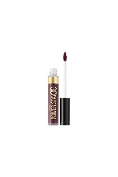 AVON Matte Liquid Lipstick Transfer Resistant 16h Power Stay, Power On Plum