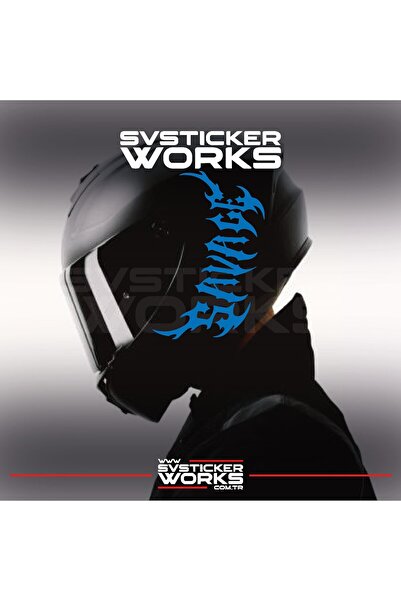 ARONA Savage Kask Sticker Tüm Kasklar Uyumlu Tek Yön 1 Adet