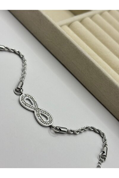 Çelik Sonsuzluk Figürlü Bileklik
