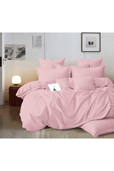 Sonia Damask bed linen for double bed 2 people Sonia, 6 pieces, Finet, Pink
