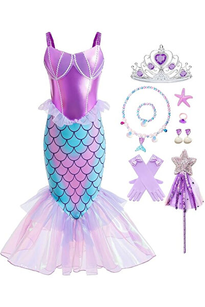 OEM Mermaid princess carnival costume for girls 7-8 years old, 146-152 cm