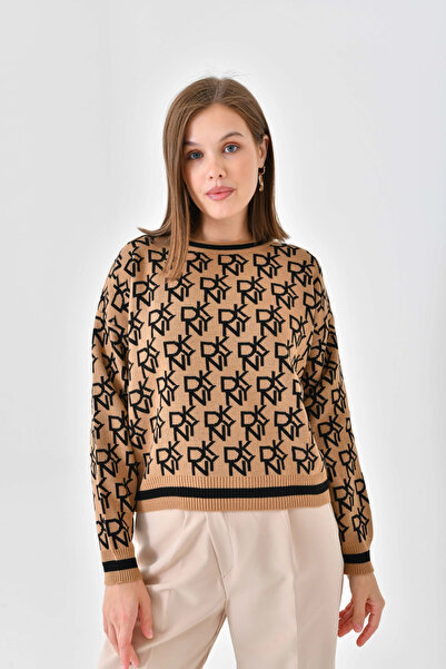 Park Karon Pulover tricotat cu model de vară guler rotund pentru femei 10489