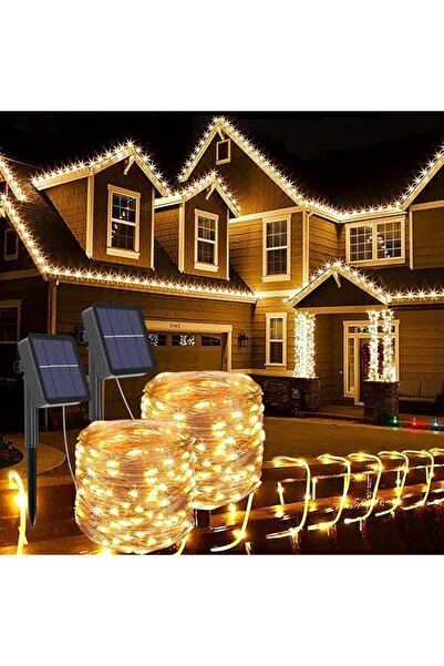 The Bros عبوتان من أضواء سلسلة خرافية تعمل بالطاقة الشمسية، 200 مصباح LED، بط...