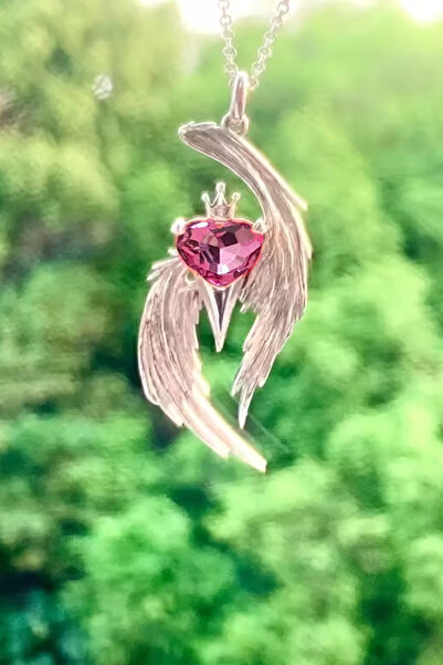 ZEYZON Kanatlı Kalp Kolye – Anime & Cosplay Tarzı Özel Tasarım