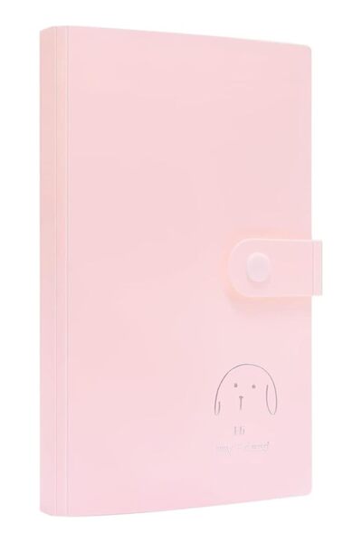 The Bros مجلد صور كيبوب (قطعتان) - 240 جيبًا، ألبوم صور شفاف من مادة PVC لكاميرات إنستاكس ميني، وردي