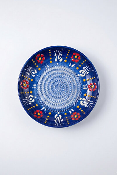 EVCİME El Yapımı Seramik Rende Tabağı (13 cm)–Sarımsak, Zencefil, Meyve Püresi ve Bebek Maması Hazırlayıcı