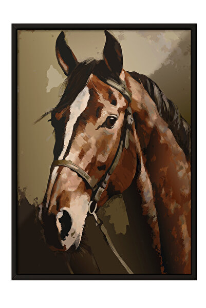 Zestia Pictură de perete înrămată în negru Tăcerea nobilimului Decor pentru b...