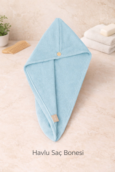 SHome غطاء رأس من القطن بنسبة 100% |   تجفيف عملي بالضغط على الزر