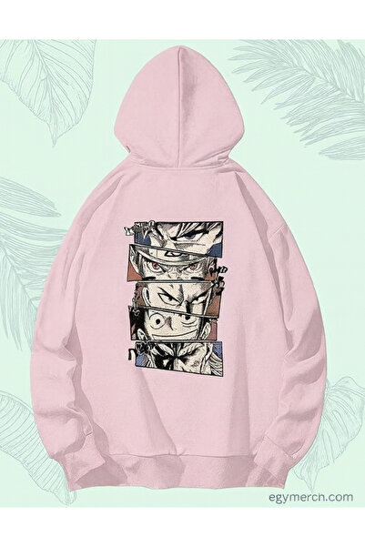 classy moda Φούτερ μόδας του δρόμου Unisex oversized με κουκούλα σε στυλ Anim...