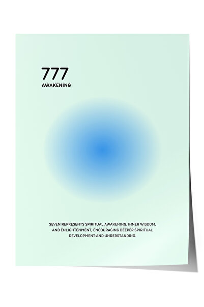 Zestia Poster 777 Buđenje – Dekoracija dnevne sobe u nježnim plavim tonovima