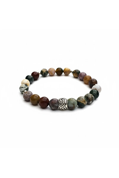 ŞİFAMTAŞ 🌈 Hint Akiği Doğaltaş Bileklik | Denge – Koruma – Ruhsal Uyum