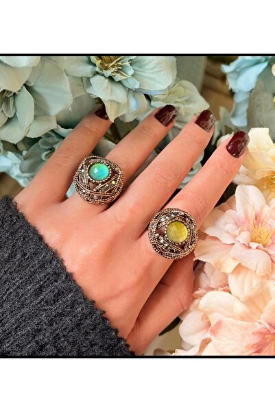 Ceso Accesories خاتم برونزي على الطراز البوهيمي يتغير لونه