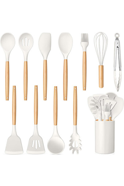 Teno 12-Piece Silicone Kitchen Utensil Set - Durable & Safe