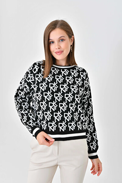 Park Karon Pulover tricotat cu model de vară guler rotund pentru femei 10489