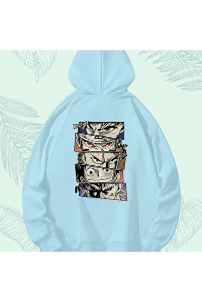 CLASSY.MODA سويت شيرت للجنسين قصة فضفاضة بغطاء رأس على طراز الرسوم المتحركة م...