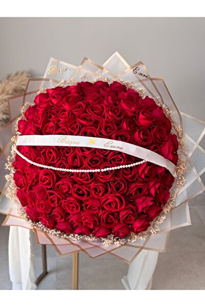Defne 101LÜ KIRMIZI GÜL BUKETİ SÖZ NİŞAN ÖZEL GÜNLER