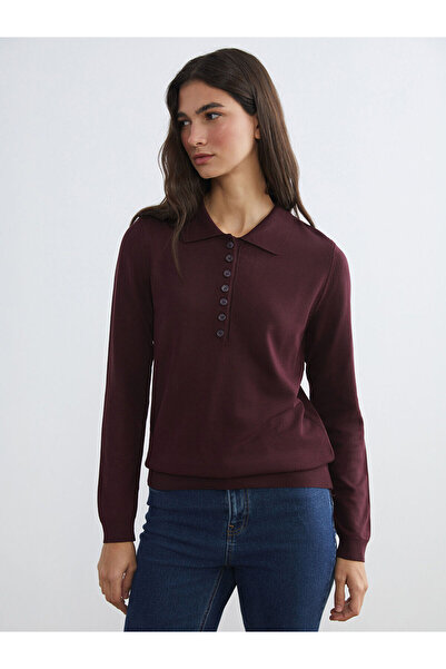 LC Waikiki Özmarka Нова колекция Дамски пуловер с поло яка