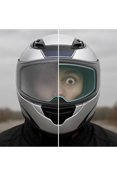HGROUP Buğu Önleyici Motosiklet Kaskı Filmi – Su Geçirmez Anti-Fog Lens Filmi...