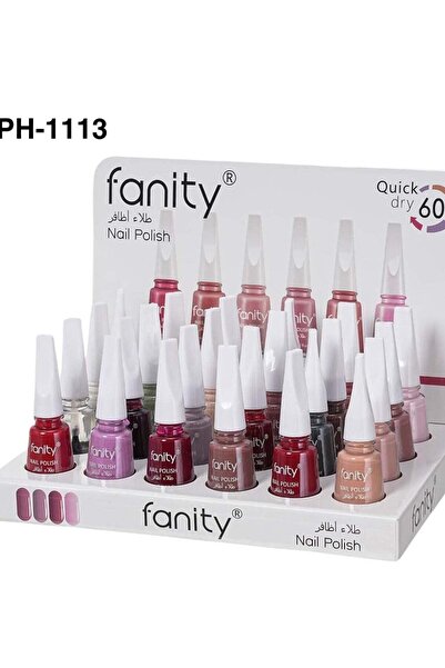 fanity طلاء أظافر فانيتي، 24 قطعة متعددة الألوان