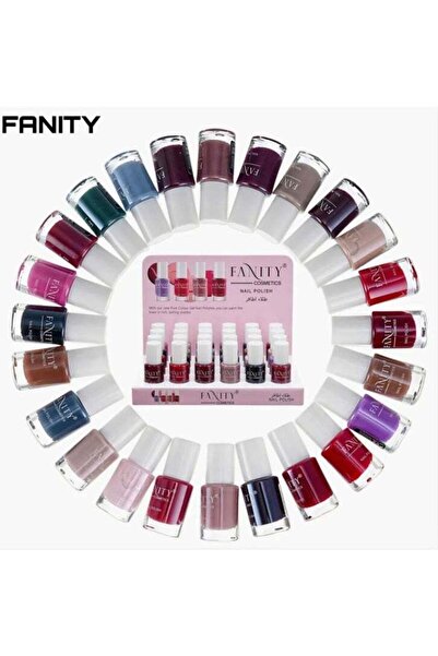 fanity طلاء أظافر فاخر ملون، 24 قطعة