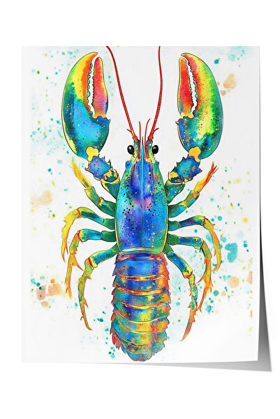 Zestia Poster Šareni Lobster Uredski Dekor