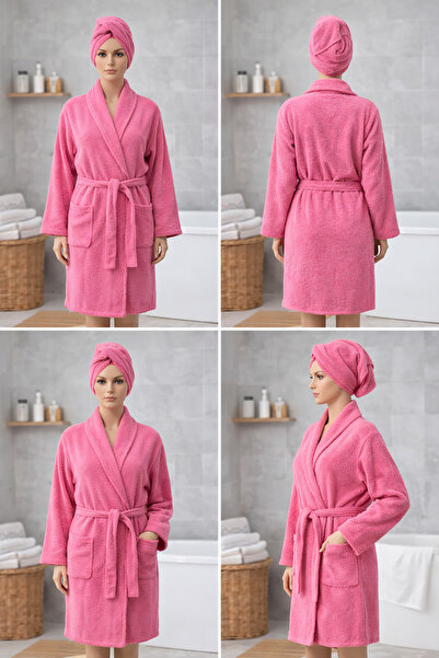 Bellahomeart Bornoz Fuşya